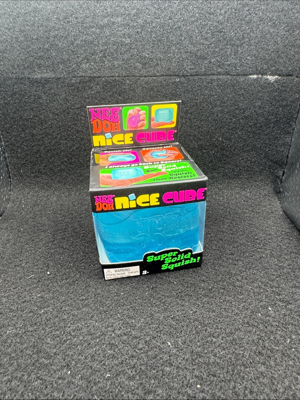 NeeDoh Nice Cube Super Solid Squish Toy - Blue